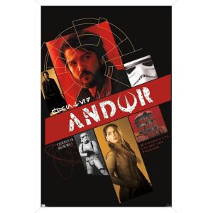 imageTrends International Star Wars Andor  Group Graphic Wall Poster 34L x 224W Premium Unframed VersionWhite Framed Version