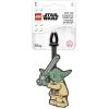 imageLego Star Wars Silicone Luggage Tag  Yoda 52222 writable Surface on Back for ID Identification Measures 65 inches Long for Travel Suitcase Backpack