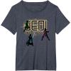 imageStar Wars The High Republic Jedi Defend TShirtHeather Blue