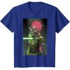 imageStar Wars The High Republic Lourna Dee Lightsaber Poster TShirtRoyal Blue