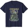 imageStar Wars The High Republic Yoda Avar Kriss Combat Pose TShirtNavy Blue