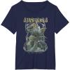 imageStar Wars The High Republic Yoda Avar Kriss Combat Pose TShirtNavy Blue