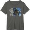 imageStar Wars Yoda Quote When You Look at the Dark Side TShirtAsphalt Grey