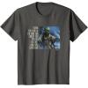 imageStar Wars Yoda Quote When You Look at the Dark Side TShirtAsphalt Grey