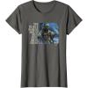 imageStar Wars Yoda Quote When You Look at the Dark Side TShirtAsphalt Grey
