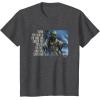 imageStar Wars Yoda Quote When You Look at the Dark Side TShirtDark Heather Grey