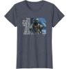 imageStar Wars Yoda Quote When You Look at the Dark Side TShirtHeather Blue