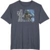 imageStar Wars Yoda Quote When You Look at the Dark Side TShirtHeather Blue