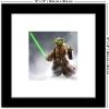 imageTrends International Gallery Pops Star Wars Saga  Moments Edge Yoda Lightsaber Wall Art Wall Poster 1200quot x 1200quot Black Frame VersionBlack Frame Version