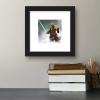 imageTrends International Gallery Pops Star Wars Saga  Moments Edge Yoda Lightsaber Wall Art Wall Poster 1200quot x 1200quot Black Frame VersionBlack Frame Version
