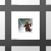 imageTrends International Gallery Pops Star Wars Saga  Moments Edge Yoda Lightsaber Wall Art Wall Poster 1200quot x 1200quot Black Frame VersionUnframed Version