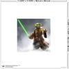 imageTrends International Gallery Pops Star Wars Saga  Moments Edge Yoda Lightsaber Wall Art Wall Poster 1200quot x 1200quot Black Frame VersionUnframed Version