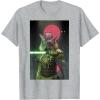 imageStar Wars The High Republic Lourna Dee Lightsaber Poster TShirtHeather Grey