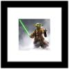 imageTrends International Gallery Pops Star Wars Saga  Moments Edge Yoda Lightsaber Wall Art Wall Poster 1200quot x 1200quot Black Frame VersionBlack Frame Version