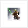 imageTrends International Gallery Pops Star Wars Saga  Moments Edge Yoda Lightsaber Wall Art Wall Poster 1200quot x 1200quot Black Frame VersionWhite Frame Version