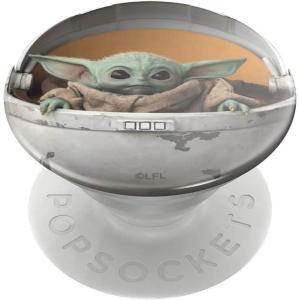imagePopSockets Phone Grip with Expanding Kickstand Adhesive Grip Star Wars  Enamel YodaBaby Yoda Pod