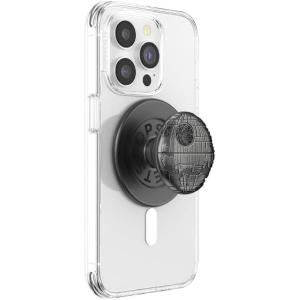 imagePopSockets Phone Grip with Expanding Kickstand Adhesive Grip Star Wars  Enamel YodaDeath Star 2
