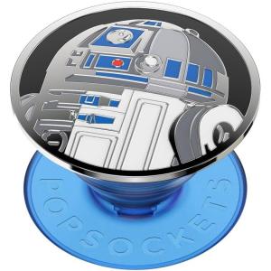 imagePopSockets Phone Grip with Expanding Kickstand Adhesive Grip Star Wars  Enamel YodaR2D2 Icon