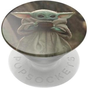 imagePopSockets Phone Grip with Expanding Kickstand Adhesive Grip Star Wars  Enamel YodaThe Child Cup