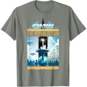 imageStar Wars High Republic Fair Poster TShirtOlive Heather