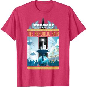 imageStar Wars High Republic Fair Poster TShirtRed Heather