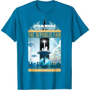 imageStar Wars High Republic Fair Poster TShirtSapphire Blue