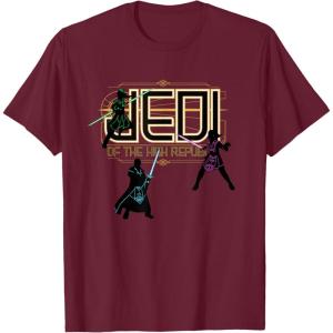 imageStar Wars The High Republic Jedi Defend TShirtBurgundy