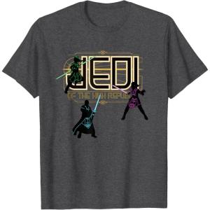 imageStar Wars The High Republic Jedi Defend TShirtDark Heather Grey