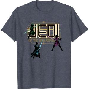 imageStar Wars The High Republic Jedi Defend TShirtHeather Blue