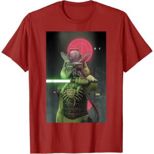 imageStar Wars The High Republic Lourna Dee Lightsaber Poster TShirtCranberry Red