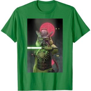 imageStar Wars The High Republic Lourna Dee Lightsaber Poster TShirtKelly Green