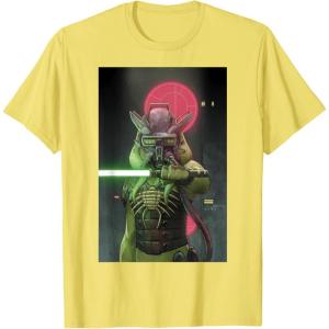 imageStar Wars The High Republic Lourna Dee Lightsaber Poster TShirtLemon Yellow