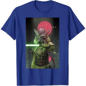 imageStar Wars The High Republic Lourna Dee Lightsaber Poster TShirtRoyal Blue