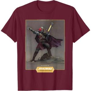 imageStar Wars The High Republic Marchion Ro TShirtBurgundy