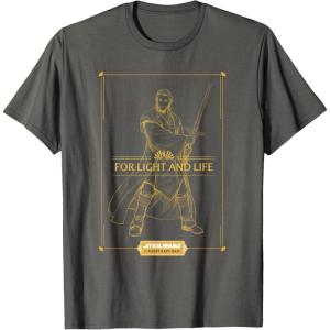 imageStar Wars The High Republic Stellan Gios For Light and Life TShirtAsphalt Grey