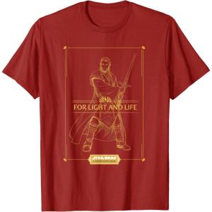 imageStar Wars The High Republic Stellan Gios For Light and Life TShirtCranberry Red
