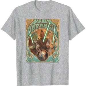 imageStar Wars The High Republic Vintage Poster TShirtHeather Grey