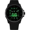 imageCitizen Mens EcoDrive Star Wars Imperial Storm Trooper Black Ion Plated Stainless Steel Case Watch Perforated Black Silicone Strap Black Dial 3 Hand Model AW165900W