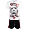 imageSTAR WARS Darth Vader Stormtrooper Millenium Falcon Mesh Graphic TShirt and Shorts Outfit Set Little Kid to Big KidWhite  Black