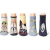 imageSTAR WARS Womens 5 Pack No Show SocksBlue Ivory Multi