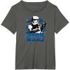 imageStar Wars  Stormtrooper Logo TShirtAsphalt Grey