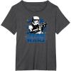 imageStar Wars  Stormtrooper Logo TShirtDark Heather Grey