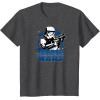 imageStar Wars  Stormtrooper Logo TShirtDark Heather Grey