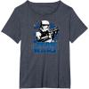 imageStar Wars  Stormtrooper Logo TShirtHeather Blue