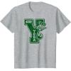 imageStar Wars  Yoda Letterman TShirtHeather Grey