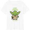 imageStar Wars Yoda Quote A Jedis Strength Flows from the Force TShirtWhite