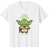 imageStar Wars Yoda Quote A Jedis Strength Flows from the Force TShirtWhite