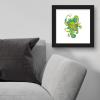 imageTrends International Gallery Pops Star Wars Saga  Pop 70s Yoda Wall Art Wall Poster 1200quot x 1200quot Black Frame VersionBlack Frame Version