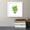 imageTrends International Gallery Pops Star Wars Saga  Pop 70s Yoda Wall Art Wall Poster 1200quot x 1200quot Black Frame VersionWhite Frame Version