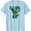 imageStar Wars  Yoda Letterman TShirtBaby Blue